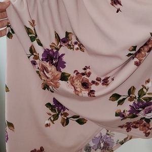 Windsor Dresses - Blush Pink Floral Asymmetrical Dress Windsor Dresses - Blush Pink Floral Asymmetrical Dress